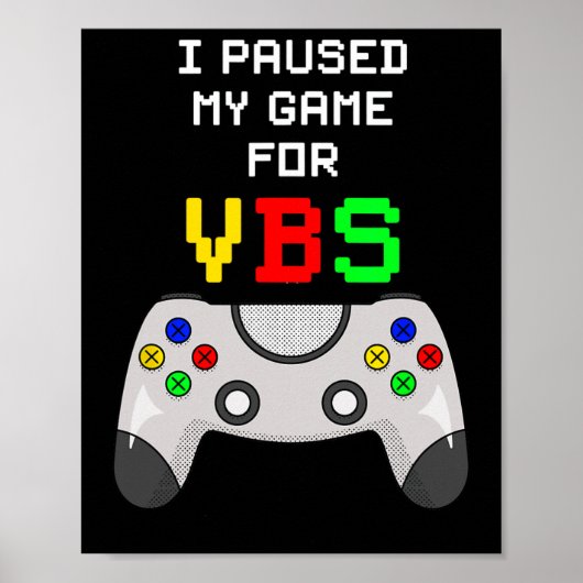 Liefde VBS 2024 Videogame Vakantie Bijbel School G Poster (Voorkant)