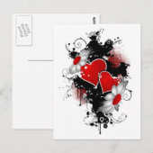 liefde vectoren briefkaart (Voorkant / Achterkant)