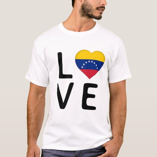 Liefde - Venezolaanse vlag T-shirt (Voorkant)