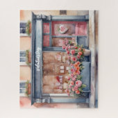 Liefde Venster Valentijnsdag Legpuzzel (Verticaal)