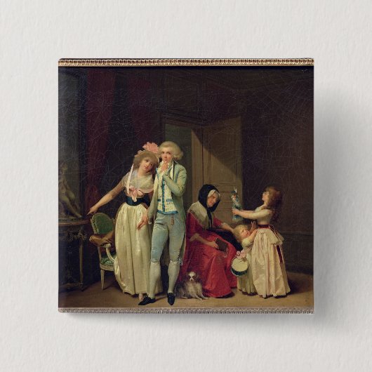 Liefde verander het, of de filosoof' vierkante button 5,1 cm (Voorkant)
