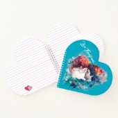 Liefde verandert hartvormig notitieboek (Binnen)