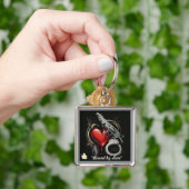 "Liefde verandert in pijn" Sleutelhanger (Hand)