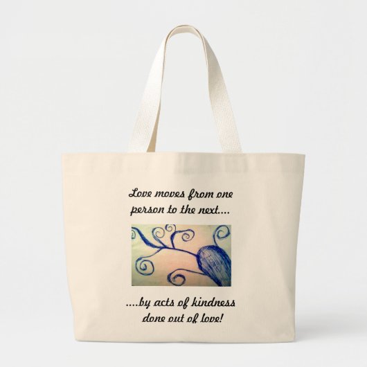Liefde verbinding! grote tote bag (Voorkant)