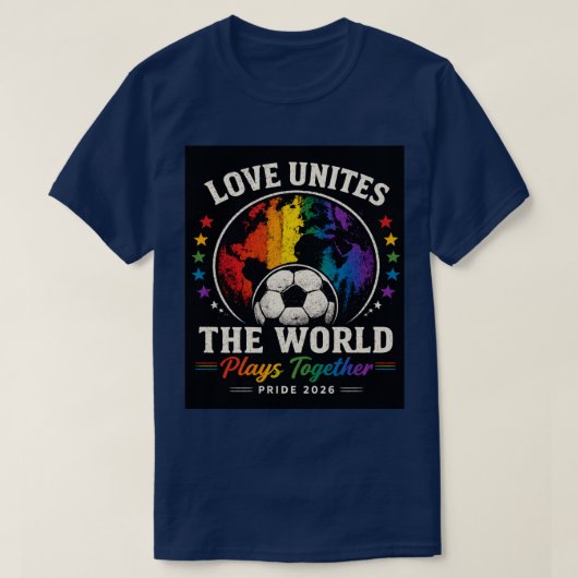 Liefde verenigt de wereld t-shirt (Design voorkant)