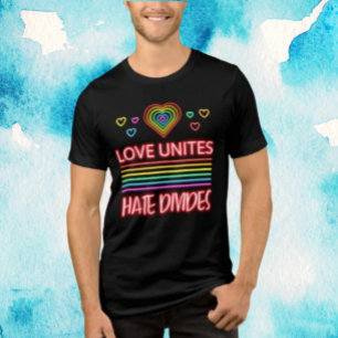 Liefde verenigt, haat verdeelt Tri-Blend shirt