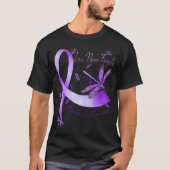 Liefde vergeet nooit Alzheimer Awareness Dragonfly T-shirt (Voorkant)