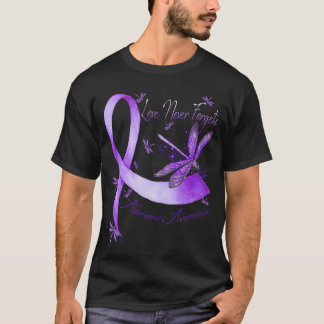 Liefde vergeet nooit Alzheimer Awareness Dragonfly T-shirt
