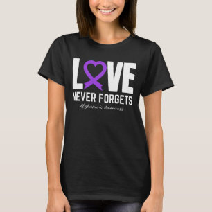 Liefde vergeet nooit dementie Alzheimer bewustzijn T-shirt