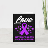 Liefde vergeet nooit einde Alzheimer Kaart (Voorkant)