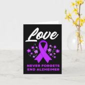 Liefde vergeet nooit einde Alzheimer Kaart (Gele Bloem)