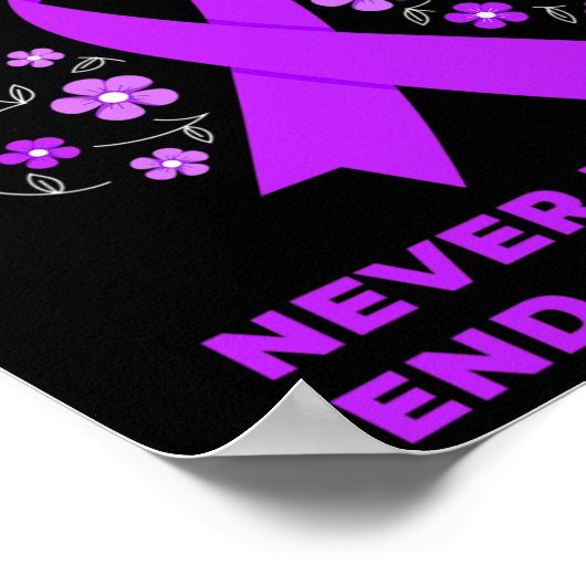 Liefde vergeet nooit einde Alzheimer Poster (Hoek)