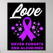Liefde vergeet nooit einde Alzheimer Poster (Voorkant)