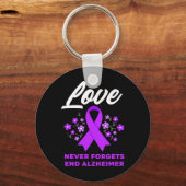 Liefde vergeet nooit einde Alzheimer Sleutelhanger (Achterkant)