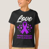 Liefde vergeet nooit einde Alzheimer T-shirt (Voorkant)