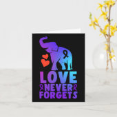 Liefde vergeet nooit Heimerheimer Elephant 1 Kaart (Gele Bloem)