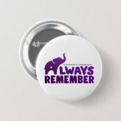 Liefde vergeet nooit Heimerheimer Olifant Ronde Button 5,7 Cm (Voorkant /achterkant)
