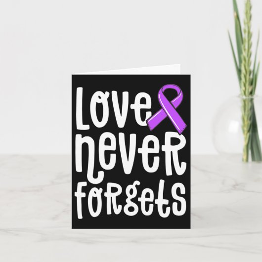 Liefde vergeet nooit herinneringen Probleem Heimer Kaart (Voorkant)