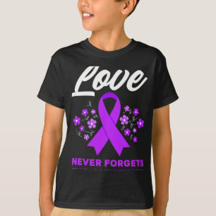 Liefde vergeet nooit om Heimerheimer's te beëindig T-shirt