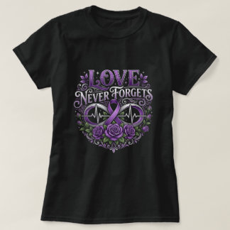 Liefde Vergeet Nooit Oneindigheid Alzheimer Cadeau T-shirt