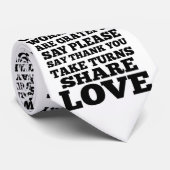 Liefde, vergeven, vieren, werken, spelen stropdas (Opgerold)