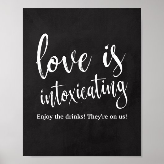 Liefde vergiftigt 8x10-borden met alkboard poster (Voorkant)
