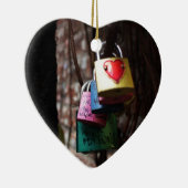 Liefde vergrendeld keramisch ornament (Rechts)