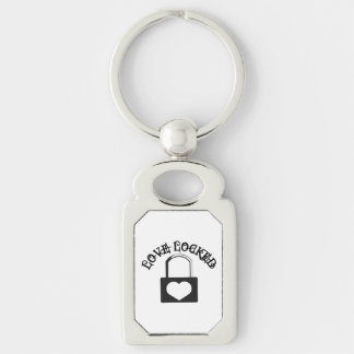 Liefde vergrendeld sleutelhanger
