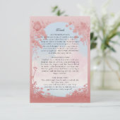 Liefde verhaal boek cover bruiloft details kaart (Staand voorkant)