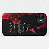 Liefde verhaal citeert kus minnaar achtergrond Hoe Case-Mate iPhone Case (Achterkant (horizontaal))