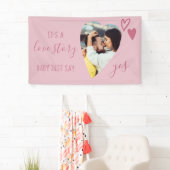 Liefde Verhaal Foto: Ja Vertrouwelijk Voorstel Spandoek (Insitu)