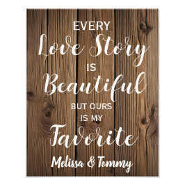 Liefde verhaal Rustic country barn bruiloft Foto Afdruk