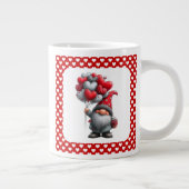 "Liefde verheft het hart" Hart Ballon Kabouter Grote Koffiekop (Rechts)