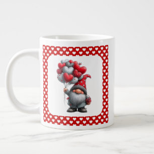 "Liefde verheft het hart" Hart Ballon Kabouter Grote Koffiekop