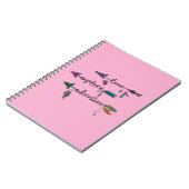 Liefde Verkennen Avontuur Pijl Tribal Boho Ontwerp Notitieboek (Linkerzijde)