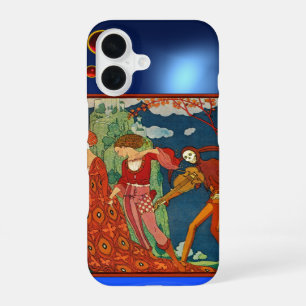 LIEFDE, VERLANGEN EN DOOD RODE BLAUWE EDELSTENEN F iPhone 16 HOESJE
