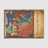 LIEFDE ,VERLANGEN EN DOOD Valentijnsdag perkament Tissuepapier (Voorkant)