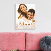 Liefde Verlovingsfoto Canvasprint Canvas Afdruk (Insitu (Woonkamer))