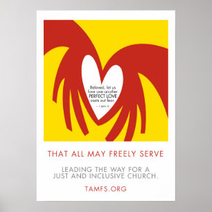 Liefde veroorzaakt angst 18 x 24 Poster