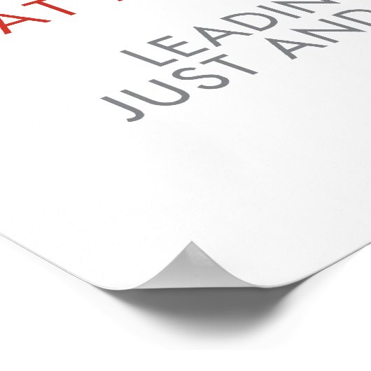 Liefde veroorzaakt angst 18 x 24 Poster (Hoek)