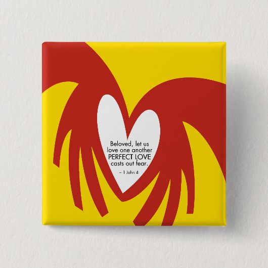 Liefde veroorzaakt angst voor Button (Voorkant)