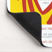 Liefde veroorzaakt angst voor Mousepad Muismat (Hoek)