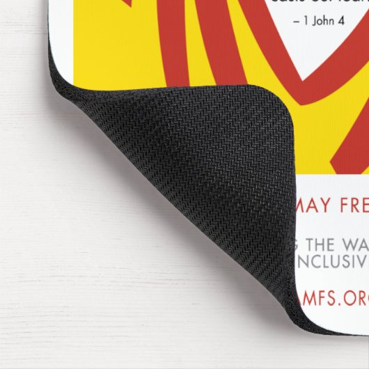 Liefde veroorzaakt angst voor Mousepad Muismat (Hoek)