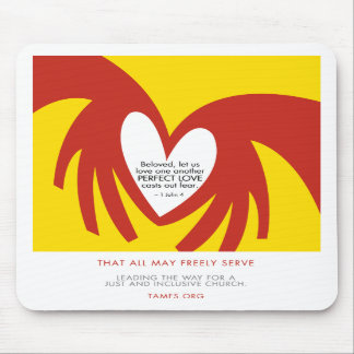Liefde veroorzaakt angst voor Mousepad Muismat