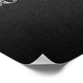 Liefde verovert alle aanmoediging zwart poster (Hoek)