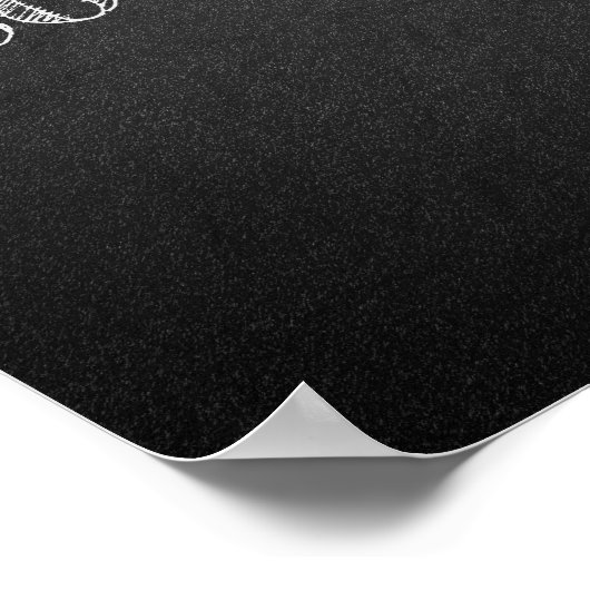 Liefde verovert alle aanmoediging zwart poster (Hoek)