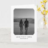 Liefde verovert alle foto's uploaden Jubileum Kaart (Gele Bloem)