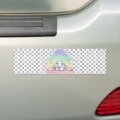liefde verovert alle hondshond van de regenbooghon bumpersticker (Op auto)