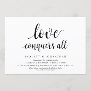 Liefde verovert alles, bruiloft Verander de datumk Kaart