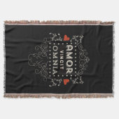 Liefde verovert alles - Latijns- typografie Deken (Voorkant)